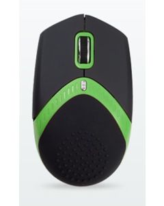 AMEI AM-M101G/Ergonomická/Optická/1 600 DPI/Drátová USB/Černá-zelená