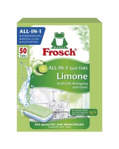 Tablety do myčky Frosch - all in 1, limetka, 50 ks