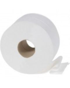 Toaletní papír jumbo - 2vrstvý, bílý, 24 cm,6 rolí
