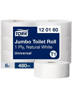 Toaletní papír Tork Jumbo-1 vrs.,recykl,26cm,6rolí