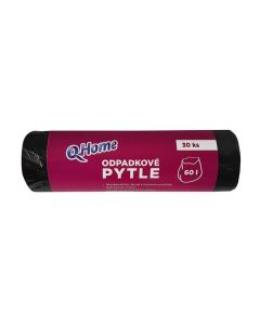 Pytle na odpad QHome - 60 l, 7 mic, 30 ks, černé