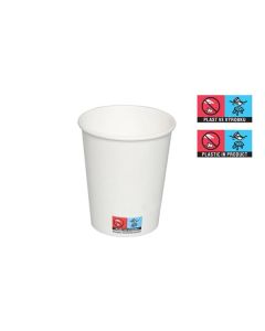 Papír. kelímky - teplé nápoje,200 ml, bílé,1000 ks