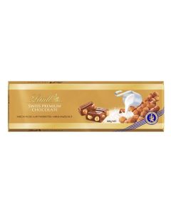 Čokoláda Lindt Gold - mléčná s lísk.oříšky, 300 g