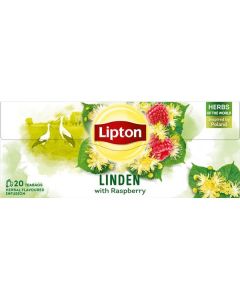 Bylinný čaj Lipton - lípa a malina, 20x 0,9 g