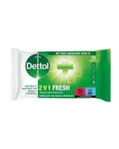 Dezinfekční ubrousky Dettol - na ruce, 15 ks