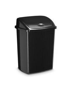 Opadkový koš na tříděný odpad CEP - černý, 50 l