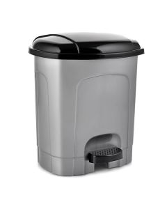 Odpadkový koš Orion - plastový, nášlapný,šedá,21 l