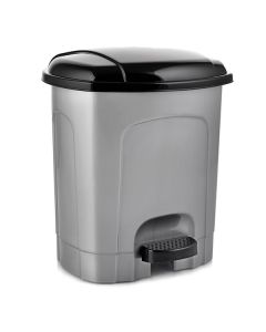 Odpadkový koš Orion - plastový, nášlapný,šedá,30 l