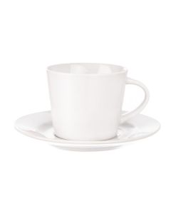 Porcelánový hrnek Orion - s podšálkem, bílý,180 ml