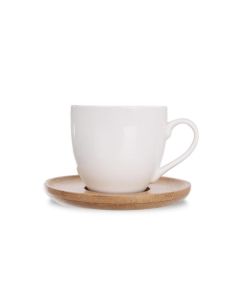 Sada porcelán. hrnků Orion - s bambu podšálek,6 ks