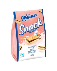 Sušenky Manner - snack minis, oříškové, 300 g