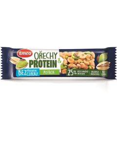 Tyčinka Emco - ořech & protein, pistácie, 35 g