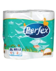 Toaletní papír Perfex Plus - 2vrstvý, 18 m, 4 role