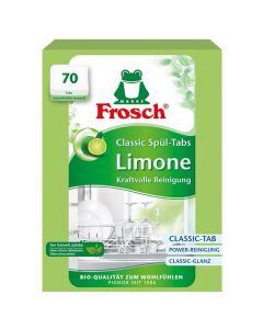 Tablety do myčky Frosch - limetka, 70 ks