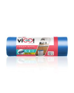 Pytle na odpad viGO! – 60 l, 6 mic, 28 ks, modré