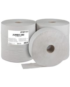 Toaletní papír jumbo- 1vrstvý, 260mm,265 m, 6 rolí