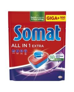 Tablety do myčky Somat - All in One Extra, 100 ks