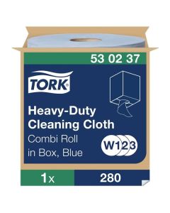 Průmyslové utěrky roli Tork- W1/W2/W3, modré,1role
