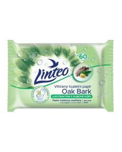 Vlhčený toaletní papír Linteo - dubová kůra, 60 ks