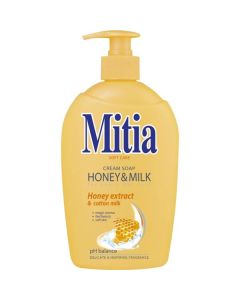 Tekuté mýdlo Mitia - honey & milk, 500 ml