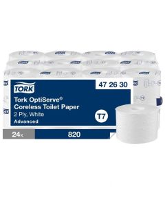 Bezdutinkový toaletní papír Tork - T7, 2vr., 93,4m