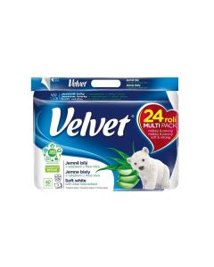 Toaletní papír Velvet - 3vrstvý, 24 rolí