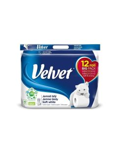 Toaletní papír Velvet - 3vrstvý, 12 rolí