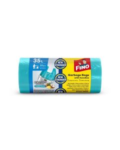 Pytle na odpad Fino - s uchy,35l,10mic,20ks,zelené
