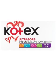 Tampony Kotex Ultra Sorb - mini, 16 ks