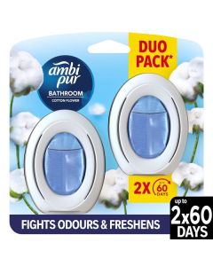 Osvěž. vzduchu Ambi Pur Bathroom- Merl.Coton,2x8ml