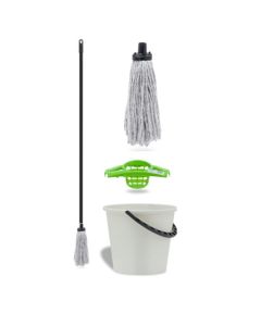 Úklidový set Vektex - mop, vědro 10 l a ždímač
