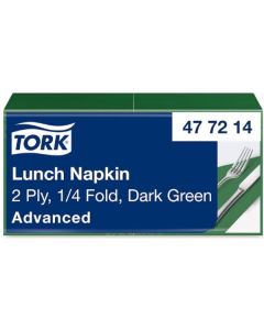 Papírové ubrousky Tork - tmavě zelené, 200 ks