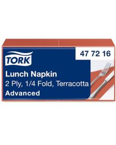 Papírové ubrousky Tork - terakotové, 200 ks