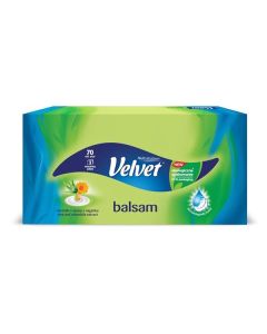 Papírové kapesníčky Velvet Balsam - 3vrstvé, 70 ks