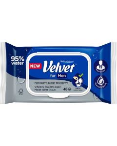 Vlhčený toaletní papír Velvet For Men - 48 ks