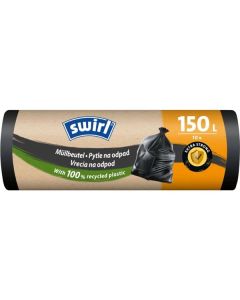 Pytle na odpad Swirl - 150 l, 32 mic, 10 ks, černé