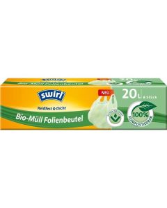 Pytle na odpad Swirl Bio - 20 l, 6 ks, zelené