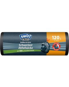 Pytle na odpad Swirl PROFI -zatah.,120l,36mic,12ks
