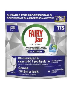 Kapsle na mytí nádobí Jar - Platinum, 113 ks