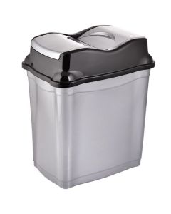 Odpadkový koš Orion Whirpool - výklopný, 28 l,šedý