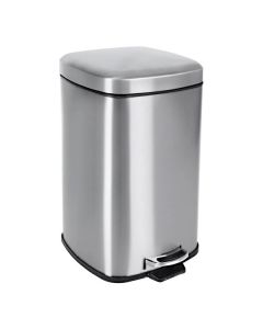 Odpadkový koš Orion - hranatý, 12 l, nerez