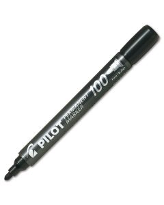 Permanentní popisovač Pilot 100, kulatý, černý