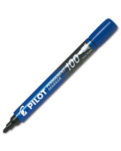 Permanentní popisovač Pilot 100, kulatý, modrý