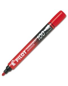 Permanentní popisovač Pilot 100, kulatý, červený