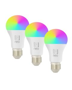 IMMAX NEO LITE SMART sada 3x žárovka LED E27 11W RGB+CCT, stmívatelná, Wi-Fi, Beacon, DO, TUYA