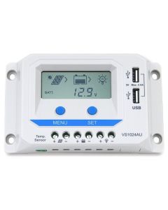 EPEVER VS1024AU solární PWM regulátor 12/24 V, 10 A, USB, vstup 50V (VS1024AU)