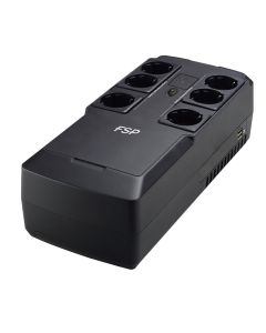 FSP UPS NanoFit 600, 600 VA / 360 W, 2xUSB power, LED, offline