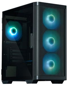 Zalman skříň M4 Black / miniT / 4x 120mm ARBG fan / 2xUSB 3.0 / 1xUSB 2.0 / tvrzené sklo / černá