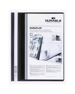 Plastový rychlovazač Durable, A4,skapsou,černý,1ks