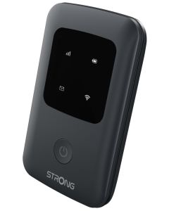 STRONG 4G MIFI 150C/ Wi-Fi standard 802.11 b/g/n/ 150 Mbit/s/ 2,4GHz/ 1x SIM slot/ 1x USB-C/ 1x micro SD slot/ černý